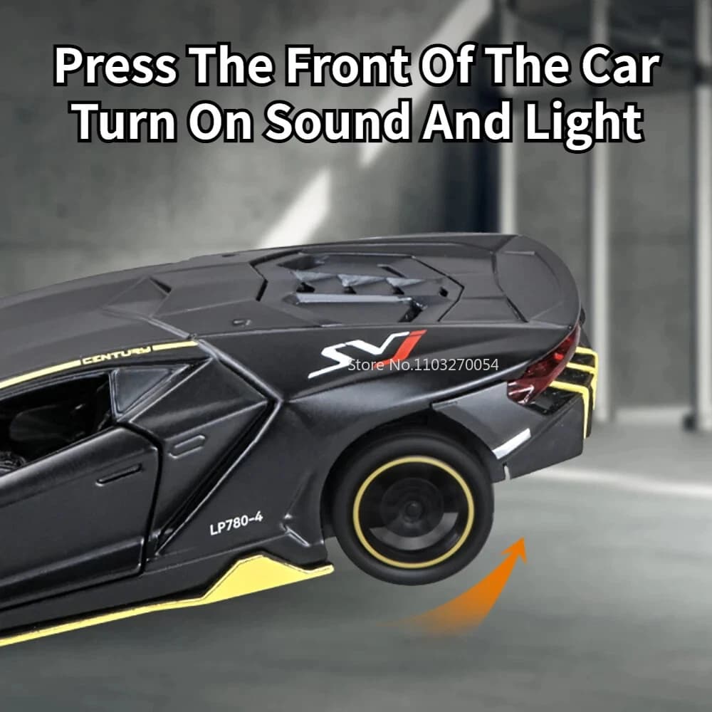 1:35 LAMBORGHINI SVJ780 ALLOY DIECAST MODEL - Thumbnail 4