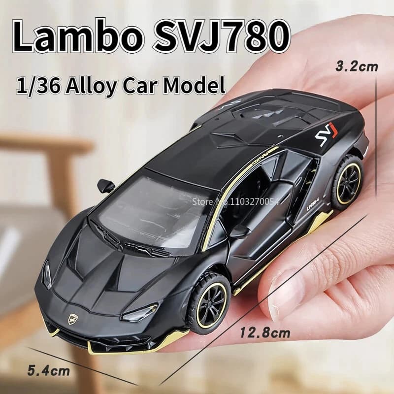 1:35 LAMBORGHINI SVJ780 ALLOY DIECAST MODEL - Thumbnail 2