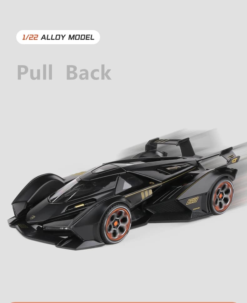 1:22 LAMBORGHINI V12 VISION GRAN TURISMO ALLOY DIECAST MODEL - Thumbnail 4