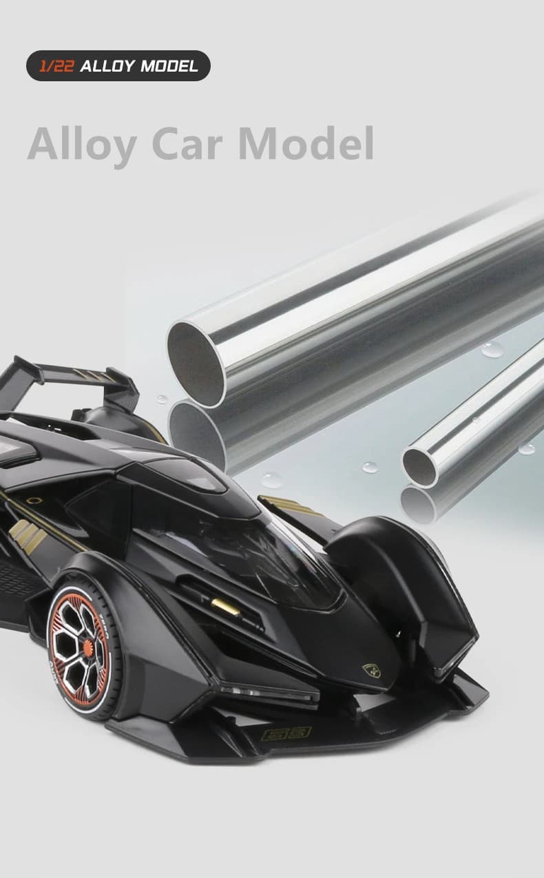 1:22 LAMBORGHINI V12 VISION GRAN TURISMO ALLOY DIECAST MODEL - Thumbnail 2